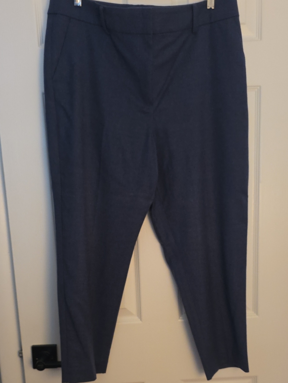 Talbots Luxe Wool Slim Ankle Pants Blue Like New